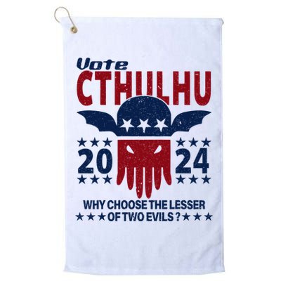 Vote 2024 Cthulhu President Choose The Lesser Of Two Evils Golf Towel