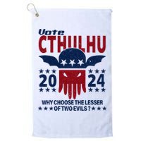 Vote 2024 Cthulhu President Choose The Lesser Of Two Evils Golf Towel