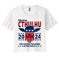 Vote 2024 Cthulhu President Choose The Lesser Of Two Evils Crop Top