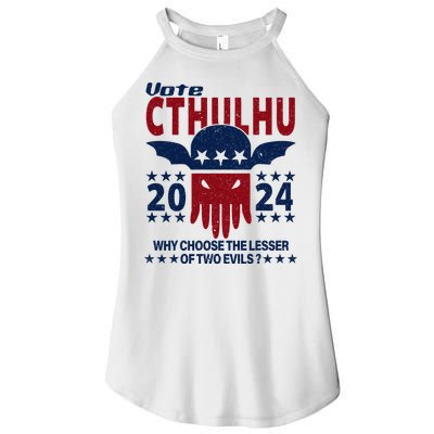 Vote 2024 Cthulhu President Choose The Lesser Of Two Evils Women's Perfect Tri Rocker Tank