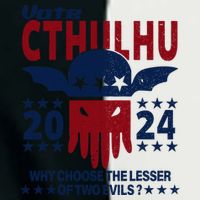 Vote 2024 Cthulhu President Choose The Lesser Of Two Evils Infant Baby Jersey Bodysuit