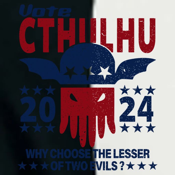 Vote 2024 Cthulhu President Choose The Lesser Of Two Evils Infant Baby Jersey Bodysuit