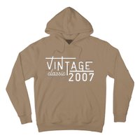 Vintage 2007 Classic 16 Year Old Gifts 16th Birthday Retro Hoodie