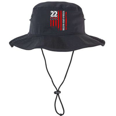 Veteran 22 Day Veteran Lives Matter Suicide Awareness Ptsd Legacy Cool Fit Booney Bucket Hat