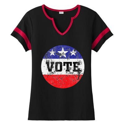 Vote 2024 Election Gifts Idea Voter Rights Ladies Halftime Notch Neck Tee