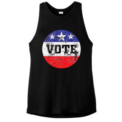 Vote 2024 Election Gifts Idea Voter Rights Ladies PosiCharge Tri-Blend Wicking Tank