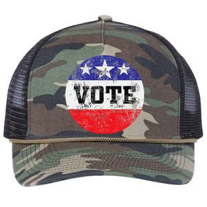 Vote 2024 Election Gifts Idea Voter Rights Retro Rope Trucker Hat Cap