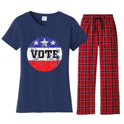 Vote 2024 Election Gifts Idea Voter Rights Women's Flannel Pajama Set