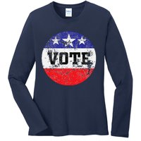 Vote 2024 Election Gifts Idea Voter Rights Ladies Long Sleeve Shirt