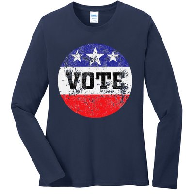 Vote 2024 Election Gifts Idea Voter Rights Ladies Long Sleeve Shirt