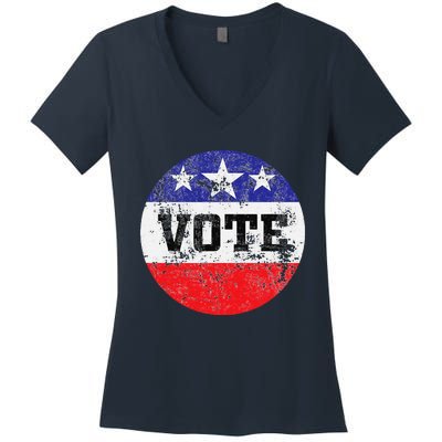 Vote 2024 Election Gifts Idea Voter Rights Women's V-Neck T-Shirt