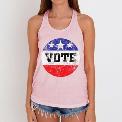 Vote 2024 Election Gifts Idea Voter Rights Women's Knotted Racerback Tank