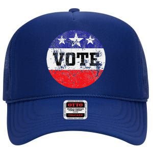 Vote 2024 Election Gifts Idea Voter Rights High Crown Mesh Back Trucker Hat