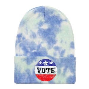 Vote 2024 Election Gifts Idea Voter Rights Tie Dye 12in Knit Beanie