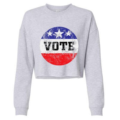 Vote 2024 Election Gifts Idea Voter Rights Cropped Pullover Crew