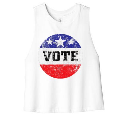 Vote 2024 Election Gifts Idea Voter Rights Women's Racerback Cropped Tank