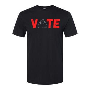 Vote 2024 Election Design With Garbage Bag Graphic Softstyle CVC T-Shirt