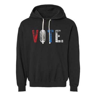 Vote 2020 Election Voting Right Vintage Style Garment-Dyed Fleece Hoodie
