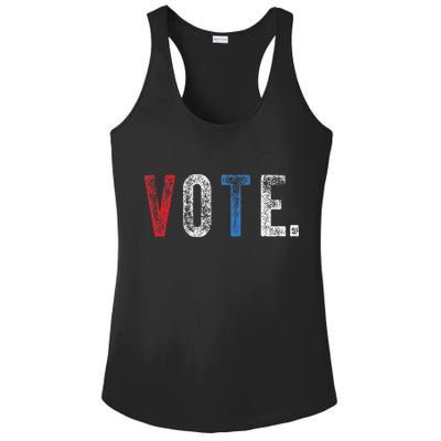 Vote 2020 Election Voting Right Vintage Style Ladies PosiCharge Competitor Racerback Tank