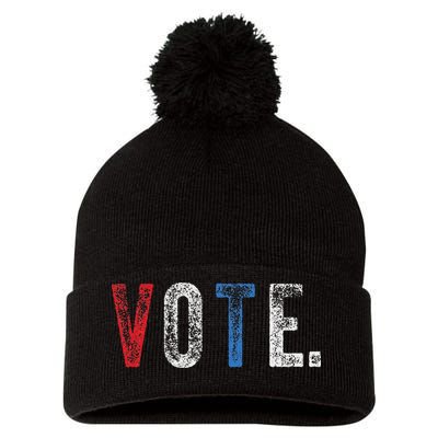 Vote 2020 Election Voting Right Vintage Style Pom Pom 12in Knit Beanie