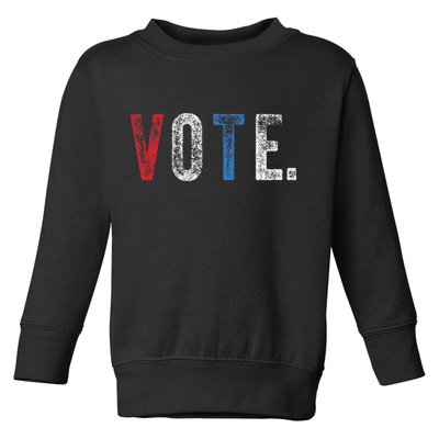 Vote 2020 Election Voting Right Vintage Style Toddler Sweatshirt