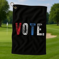 Vote 2020 Election Voting Right Vintage Style Golf Towel
