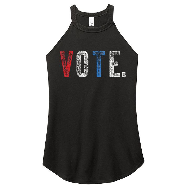 Vote 2020 Election Voting Right Vintage Style Women's Perfect Tri Rocker Tank