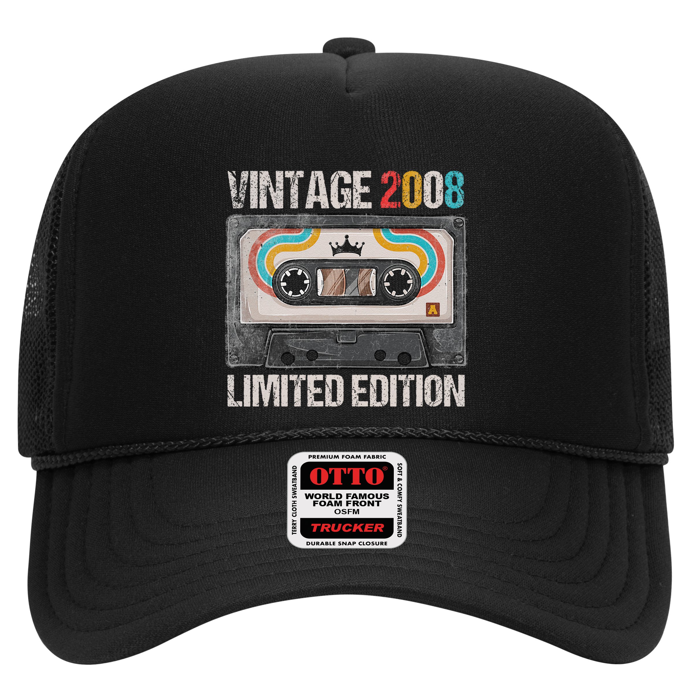 Vintage 2008 Funny 17th Birthday Cassette Tape 17 Years Old Hat