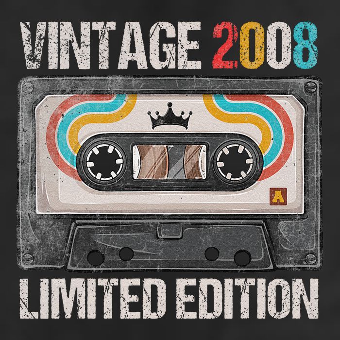 Vintage 2008 Funny 17th Birthday Cassette Tape 17 Years Old Hat