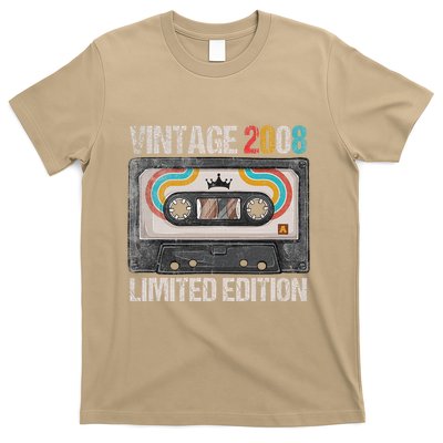 Vintage 2008 Funny 17th Birthday Cassette Tape 17 Years Old T-Shirt
