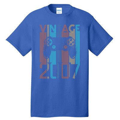 Vintage 2007 Gaming Funny Gift For 17 Year Old Gamer Birthday Gift Tall T-Shirt