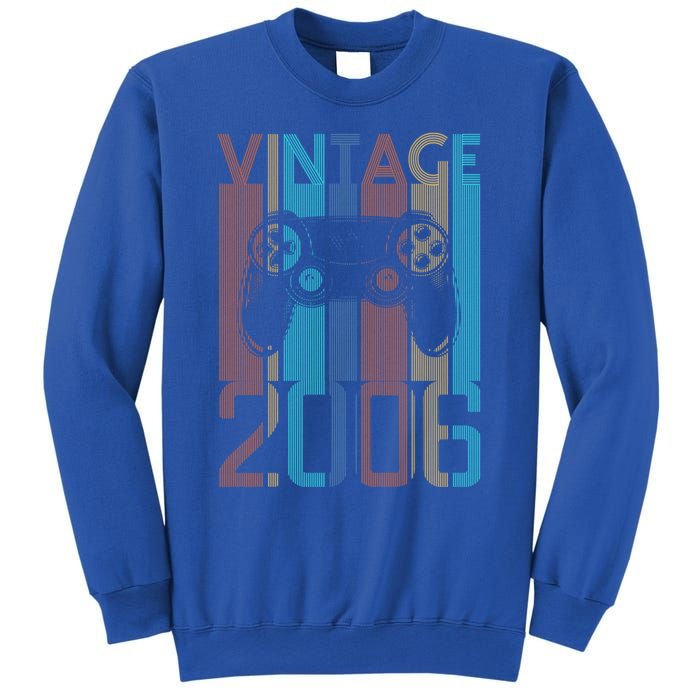 Vintage 2006 Gaming Funny Gift For 17 Year Old Gamer Birthday Gift Sweatshirt