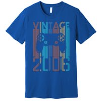 Vintage 2006 Gaming Funny Gift For 17 Year Old Gamer Birthday Gift Premium T-Shirt