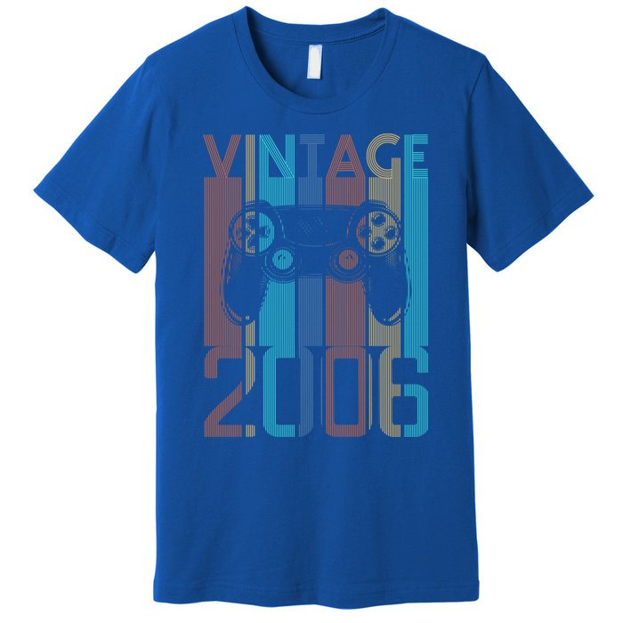 Vintage 2006 Gaming Funny Gift For 17 Year Old Gamer Birthday Gift Premium T-Shirt