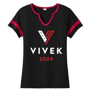 Vivek 2024 Ivek Ramaswamy For President Ladies Halftime Notch Neck Tee