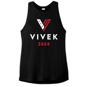 Vivek 2024 Ivek Ramaswamy For President Ladies PosiCharge Tri-Blend Wicking Tank