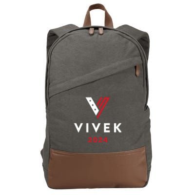 Vivek 2024 Ivek Ramaswamy For President Cotton Canvas Backpack