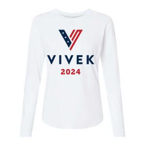 Vivek 2024 Ivek Ramaswamy For President Womens Cotton Relaxed Long Sleeve T-Shirt