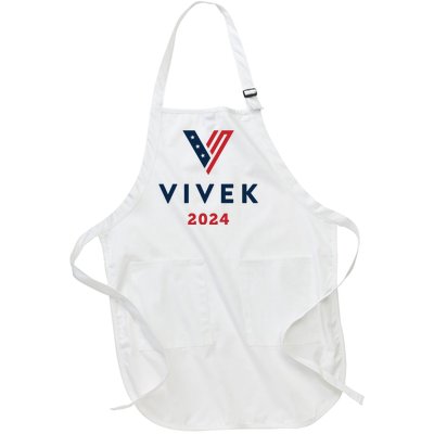 Vivek 2024 Ivek Ramaswamy For President Full-Length Apron With Pockets