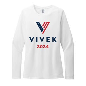 Vivek 2024 Ivek Ramaswamy For President Womens CVC Long Sleeve Shirt