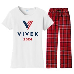 Vivek 2024 Ivek Ramaswamy For President Women's Flannel Pajama Set