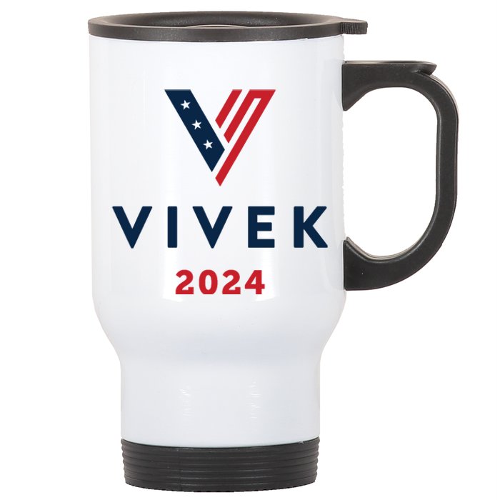 Vivek 2024 Ivek Ramaswamy For President Stainless Steel Travel Mug