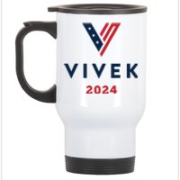 Vivek 2024 Ivek Ramaswamy For President Stainless Steel Travel Mug