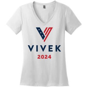 Vivek 2024 Ivek Ramaswamy For President Women's V-Neck T-Shirt