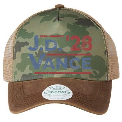 Vance 2028 Jd Vance 2028 President Election Campaign Retro Legacy Tie Dye Trucker Hat