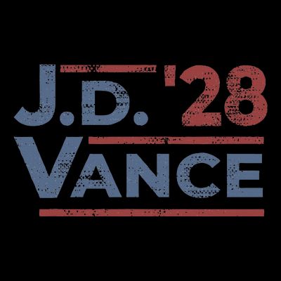 Vance 2028 Jd Vance 2028 President Election Campaign Retro T-Shirt