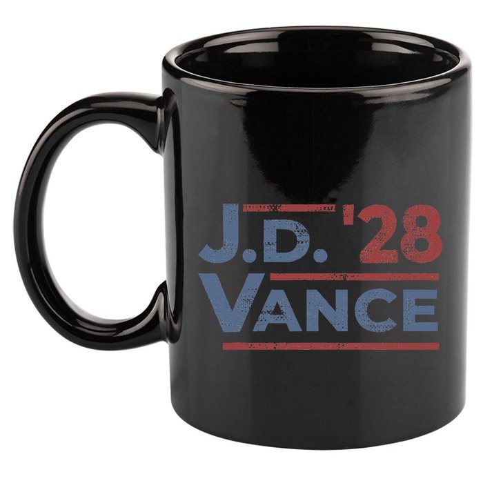 Vance 2028 Jd Vance 2028 President Election Campaign Retro 11oz C Handle Ceramic Mug