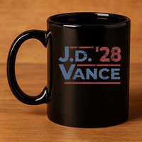Vance 2028 Jd Vance 2028 President Election Campaign Retro 11oz C Handle Ceramic Mug