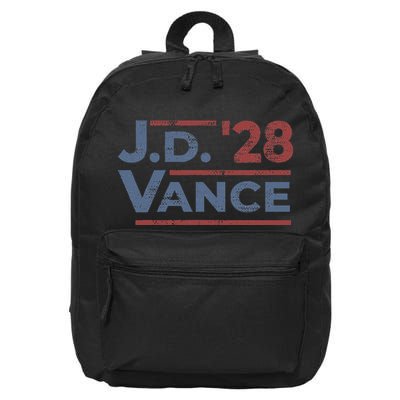 Vance 2028 Jd Vance 2028 President Election Campaign Retro 16 in Basic Backpack