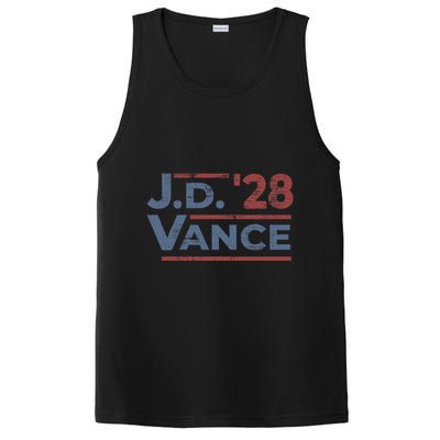 Vance 2028 Jd Vance 2028 President Election Campaign Retro PosiCharge Competitor Tank